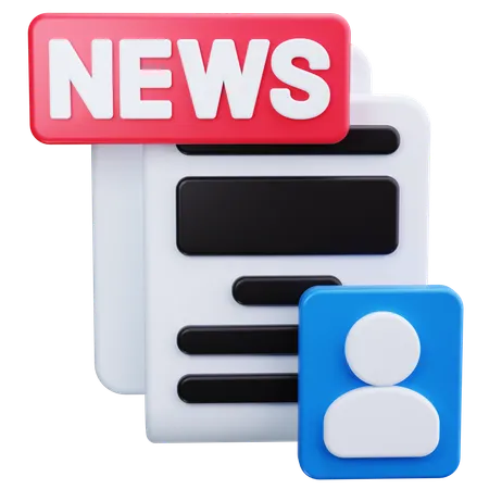 Journalist  3D Icon