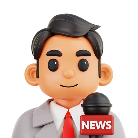 Journalist  3D Icon