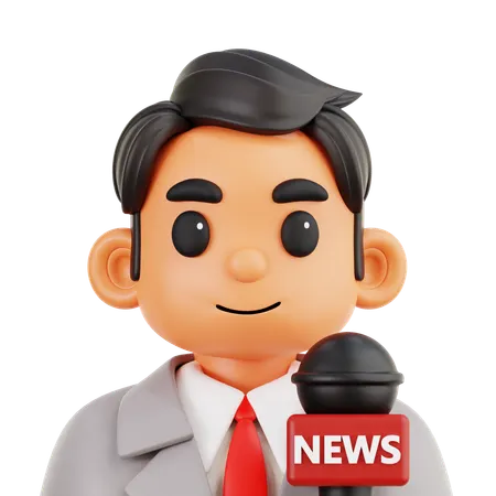 Journalist  3D Icon