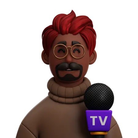 Journalist 3D Icon