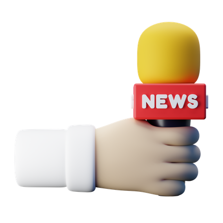 Journalist Interview  3D Icon