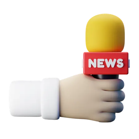 Journalist Interview  3D Icon