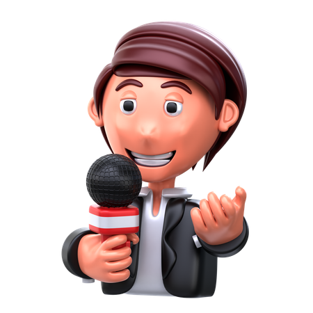 Journaliste  3D Icon