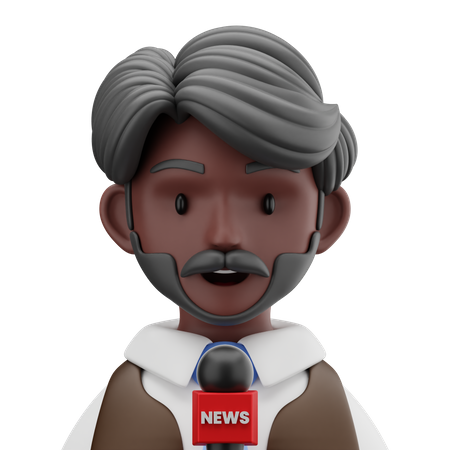 Journaliste  3D Icon