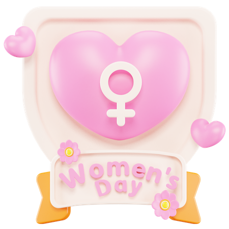 Journée de la femme  3D Icon