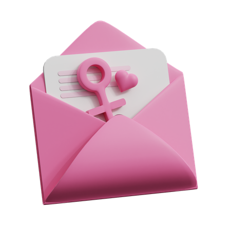 Courrier de la Journée de la Femme  3D Icon