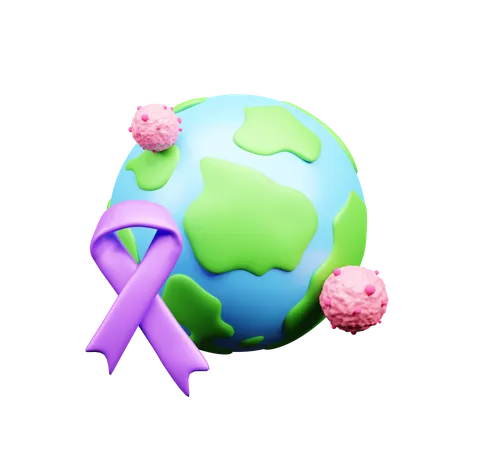 Journée mondiale contre le cancer  3D Icon