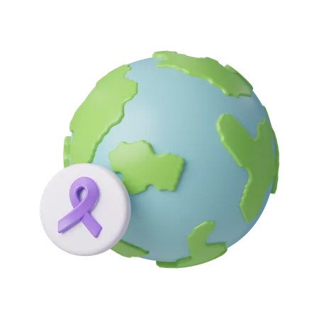 Journée mondiale contre le cancer  3D Icon