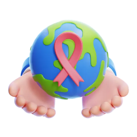 Journée mondiale contre le cancer  3D Icon