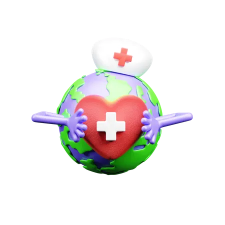 Journée mondiale de la santé  3D Icon