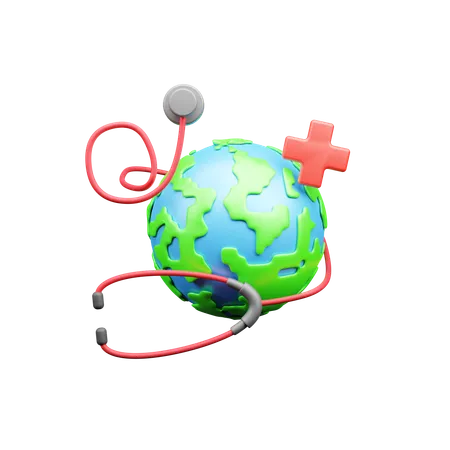 Journée mondiale de la santé  3D Icon