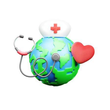 Journée mondiale de la santé  3D Icon