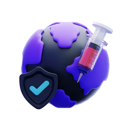 Journée mondiale de vaccination  3D Icon