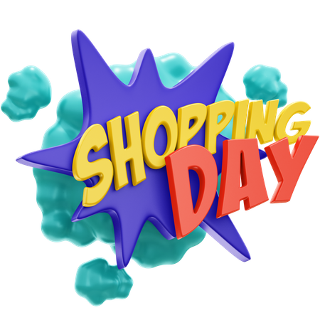 Jour de shopping  3D Illustration