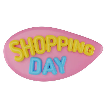 Jour de shopping  3D Icon
