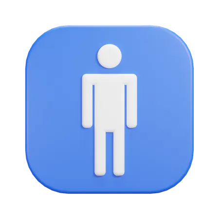 Hombre joven  3D Icon