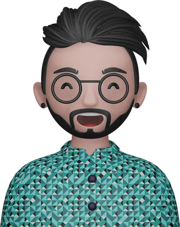 Avatar de hombre joven  3D Icon