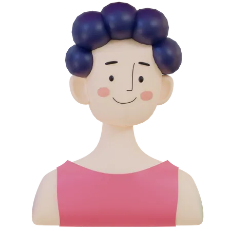 Chica joven  3D Illustration