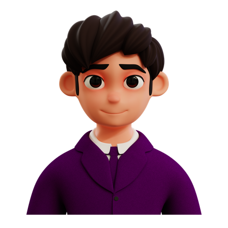 Avatar de joven empresario  3D Icon