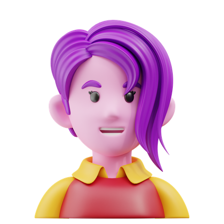 Chica joven  3D Icon