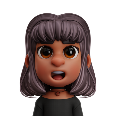 Chica joven  3D Icon