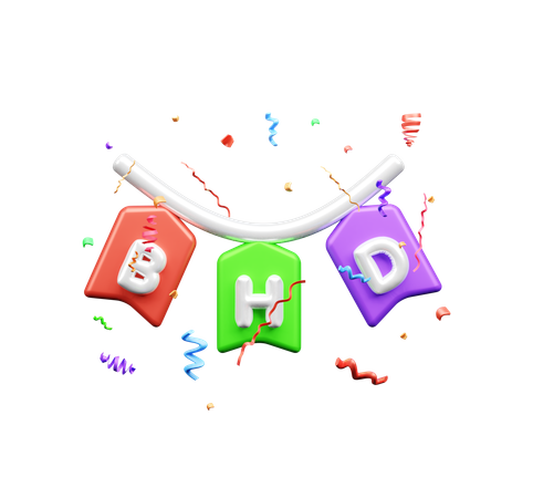 Joyeux anniversaire  3D Icon