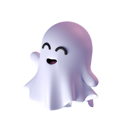 Fantôme heureux  3D Icon