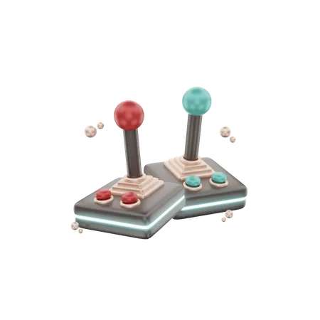3 D Rendering Joystick Game Icon Object 3D Icon
