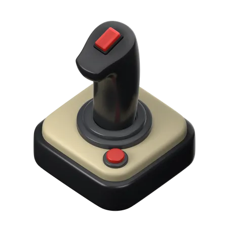 Joystick Retro Electronics 3 D Icon Render 3D Icon