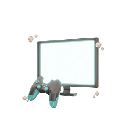 Joystick And Display  3D Icon