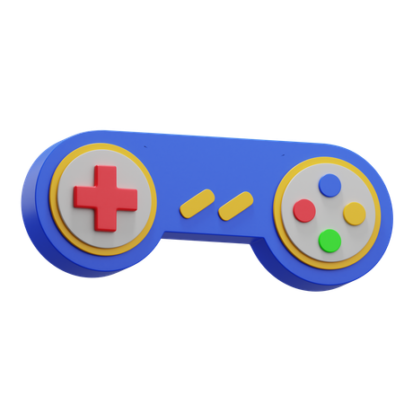 Manette bleue  3D Icon