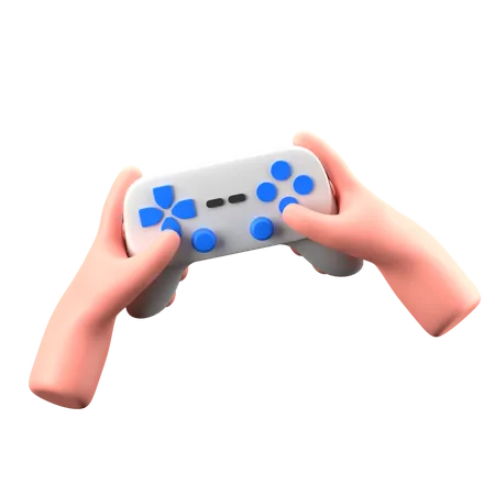 Mão segurando o joystick  3D Icon