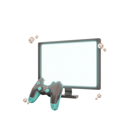 Joystick e display  3D Icon