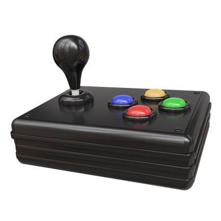 Joystick et boutons d'arcade  3D Icon