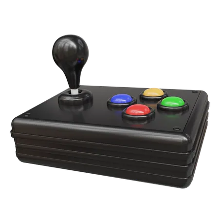 Joystick et boutons d'arcade  3D Icon