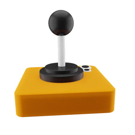 Controlador de juego con palanca de mando  3D Icon