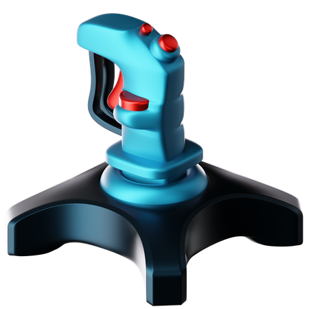 Simulador de voo com joystick  3D Icon