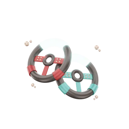 Joystick Wheel  3D Icon