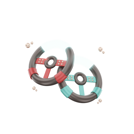 Joystick Wheel  3D Icon