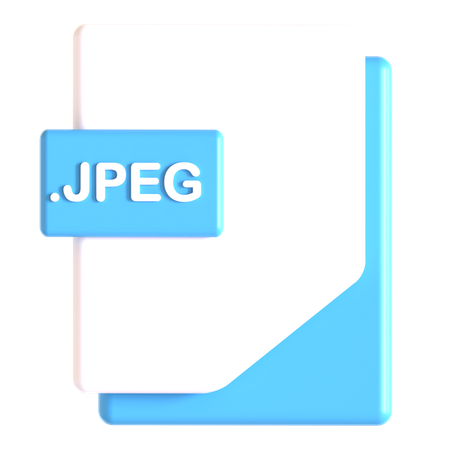 JPEG 확장자  3D Icon