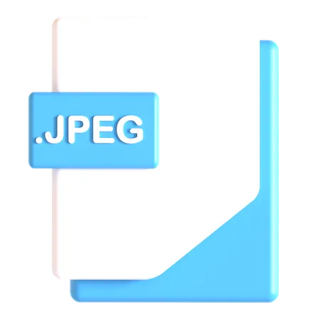 JPEG 확장자  3D Icon