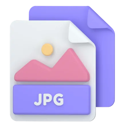 JPG Image Format 3D Icon