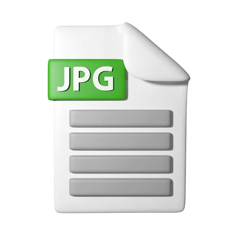 3 D Icon Illustration Of Jpg File Icon 3D Icon
