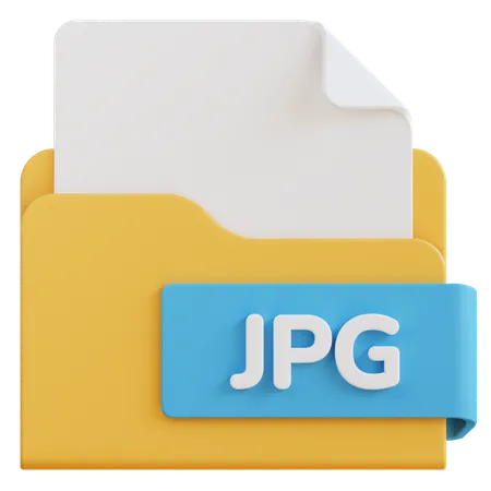 3 D Jpg File Extension Folder 3D Icon