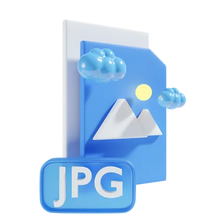 Jpg File Icon 3 D Illustration 3D Icon