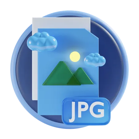 Jpg File Icon 3 D Illustration 3D Icon