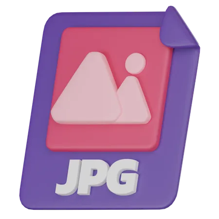 Striking JPG File Format Icon Perfect For Conveying The Essence Of Modern Technology And Graphic Design 3 D Render Illustration 3D Icon
