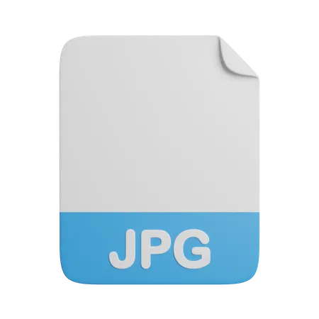 JPG Document File Extension 3D Icon