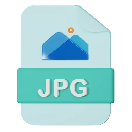 Jpg Filename Extension 3 D Icon 3D Icon
