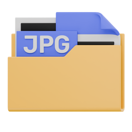 Jpg File Folder  3D Icon